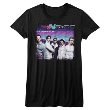 NSYNC GONNA B ME LADIES S T-Shirt in Black