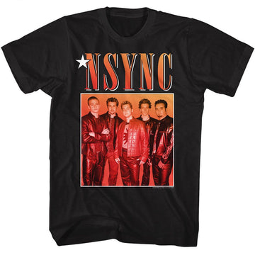 NSYNC GRADIENT BOX S T-Shirt in Black