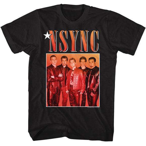 NSYNC GRADIENT BOX S T-Shirt in Black