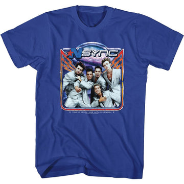 NSYNC SPACE RIDE S T-Shirt in Royal