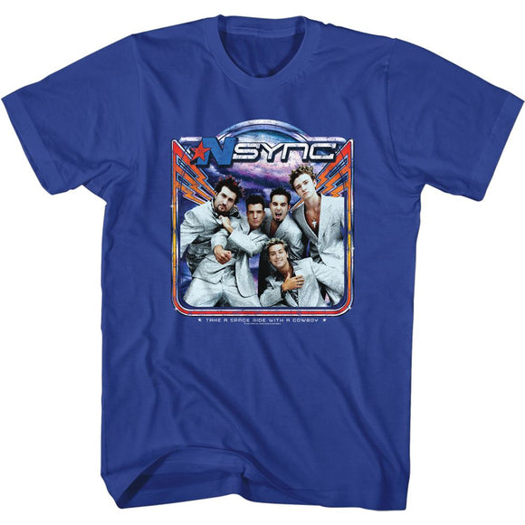 NSYNC SPACE RIDE S T-Shirt in Royal