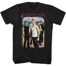 NSYNC BLU SKIES AND LOGO S T-Shirt in Black