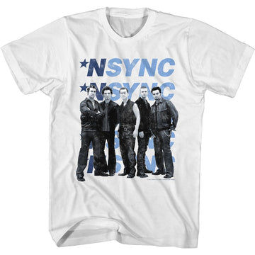NSYNC MULTI LOGO S T-Shirt in White