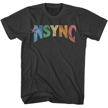NSYNC MULTI COLOR LOGO2 S T-Shirt in Smoke