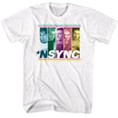 NSYNC MULTICOLORED BOXES S T-Shirt in White