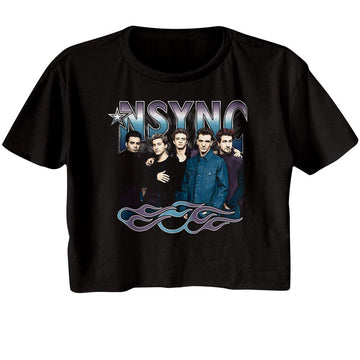 NSYNC COOL TONES FLAMES LADIES FESTIVAL CALI S T-Shirt in Black