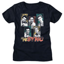 NSYNC SPARKLY BOXES LADIES LADIES S T-Shirt in NAVY