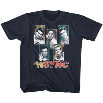 NSYNC SPARKLY BOXES TODDLER 2T T-Shirt in NAVY
