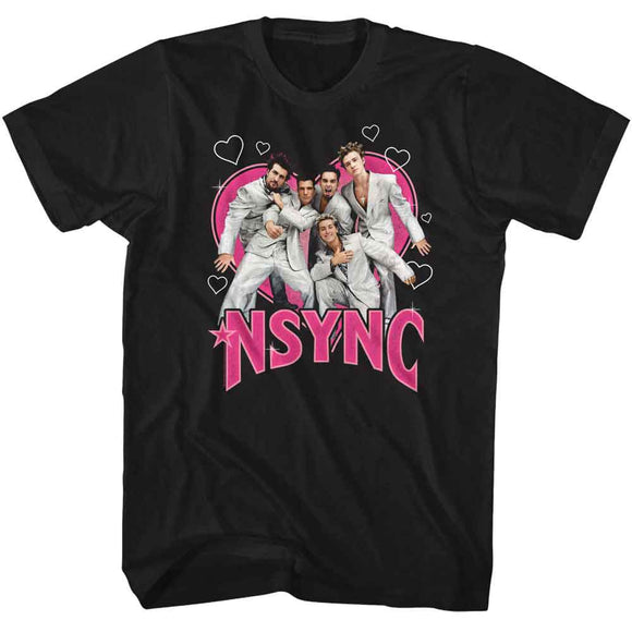 NSYNC HEARTTHROB S T-Shirt in Black