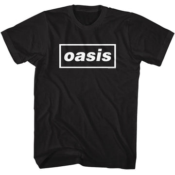 OASIS RECTANGULAR LOGO S T-Shirt in Black