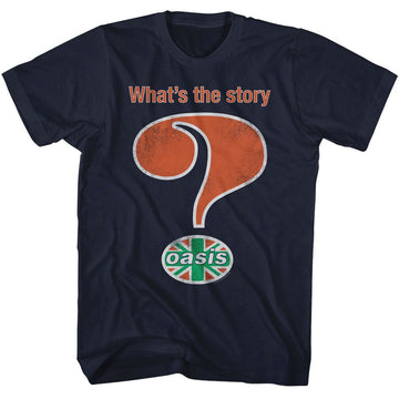 OASIS WHATS THE STORY S T-Shirt in NAVY