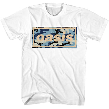 OASIS CAMO LOGO S T-Shirt in White