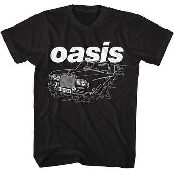 OASIS BE HERE NOW CAR S T-Shirt in Black