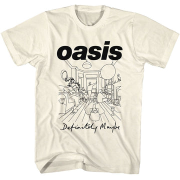 OASIS LINEART ROOM S T-Shirt in Natural