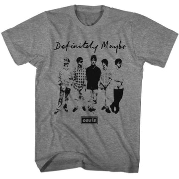 OASIS DEFINITELY MAYBE S T-Shirt in Graphite Heather