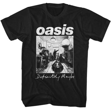 OASIS MONOTONE DEFINITELY MAYBE S T-Shirt in Black
