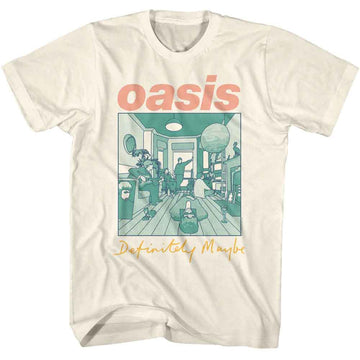 OASIS DEFINITELY MAYBE ALBUM MULTICOLORED S T-Shirt in Natural