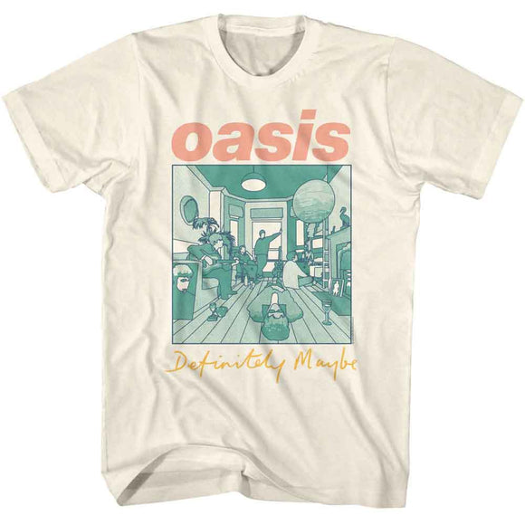 OASIS DEFINITELY MAYBE ALBUM MULTICOLORED S T-Shirt in Natural
