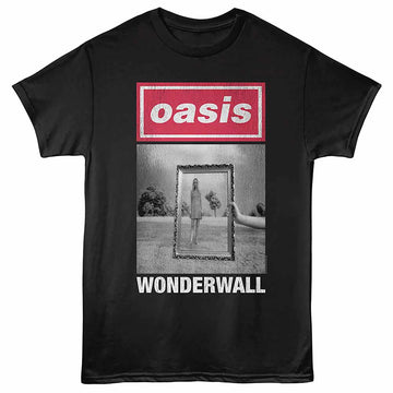 Oasis Wonderwall Black Adult T-Shirt