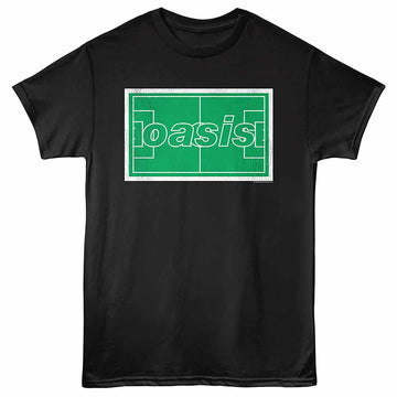 Oasis Maine Road Soccer Pitch Black Adult T-Shirt