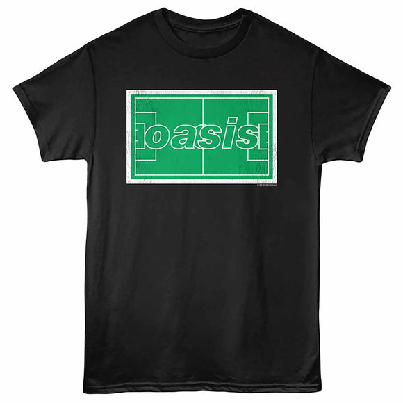 Oasis Maine Road Soccer Pitch Black Adult T-Shirt