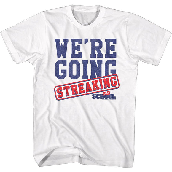 OLDSCHOOL STREAKING S T-Shirt in White