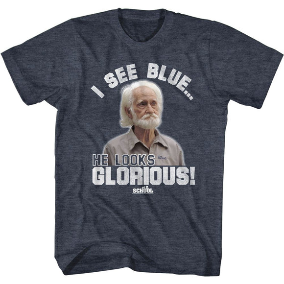OLDSCHOOL GLORIOUS S T-Shirt in NAVY Heather