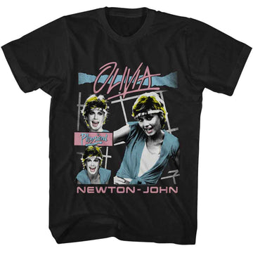 OLIVIA NEWTON JOHN OLN PHYSICAL S T-Shirt in Black