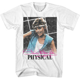 OLIVIA NEWTON JOHN OLN PHYSICAL VIDEO S T-Shirt in White