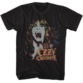 OZZY OSBOURNE OZZY VAMPIRE S T-Shirt in Black