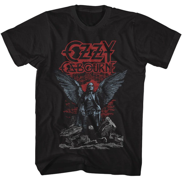 OZZY OSBOURNE OZZY ANGEL WINGS S T-Shirt in Black