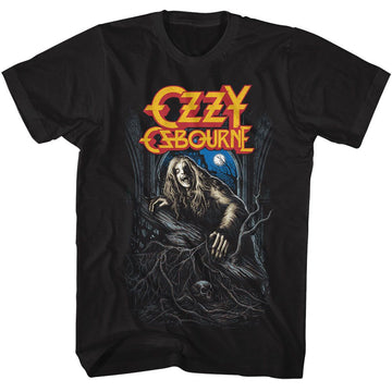 OZZY OSBOURNE OZZY BARK AT THE MOON S T-Shirt in Black