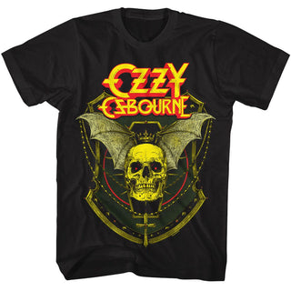Ozzy Osbourne Ozzy Crowned Skull Winged Adult T-Shirts