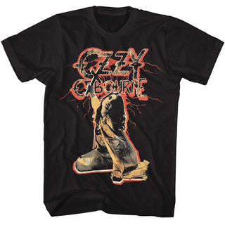 Ozzy Osbourne Ozzy Red Lightning Adult T-Shirts