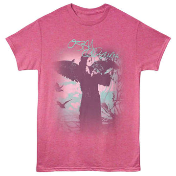 OZZY OSBOURNE OZZY WITH WINGS S T-Shirt in Retro PINK Heather