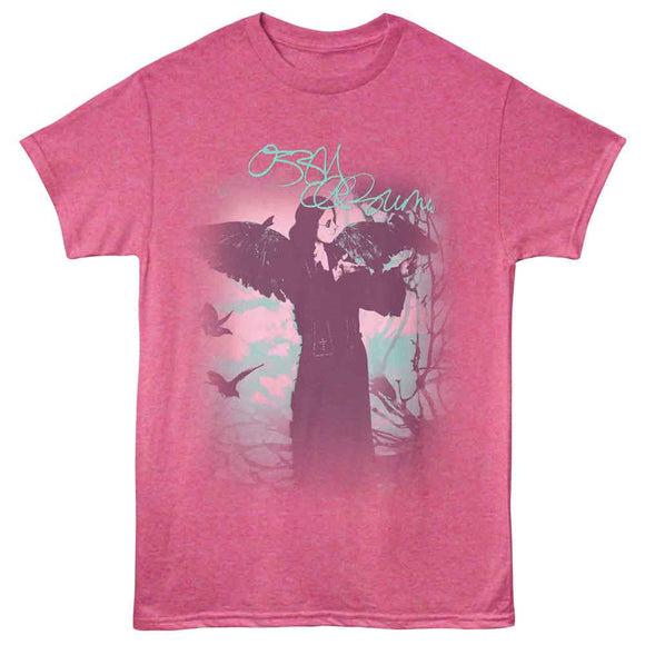OZZY OSBOURNE OZZY WITH WINGS S T-Shirt in Retro PINK Heather