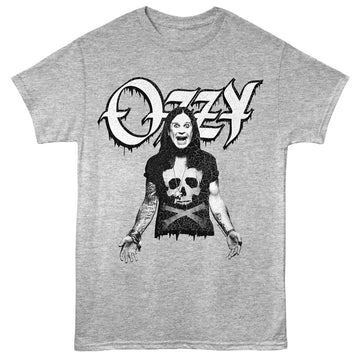 Ozzy Osbourne Photo Gray Heather Adult T-Shirt