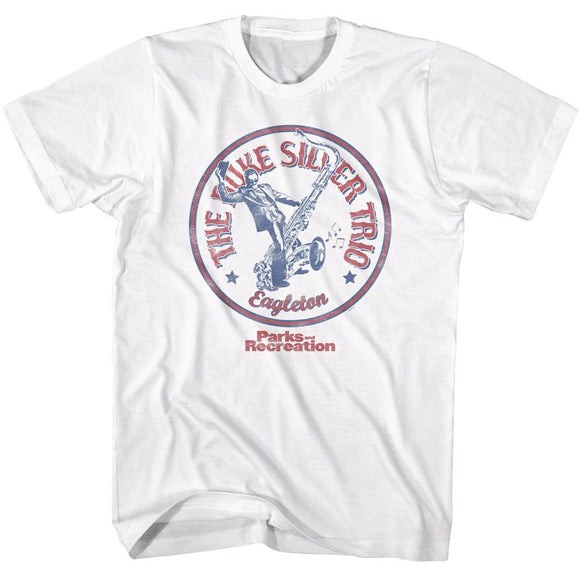 PARKS AND RECREATION DUKE SILVER TRIO S T-Shirt in White