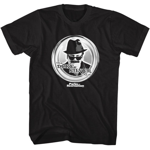 PARKS AND RECREATION THE DST S T-Shirt in Black