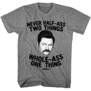 PARKS AND RECREATION WHOLE S T-Shirt in Graphite Heather