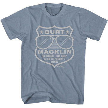 PARKS AND RECREATION SPECIAL AGENT BADGE S T-Shirt in Indigo Heather