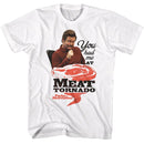 PARKS AND RECREATION MEAT TORNADO S T-Shirt in White