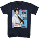 PARKS AND RECREATION I KNOW WHAT THINGS ARE S T-Shirt in NAVY