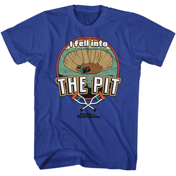PARKS AND RECREATION I FELL INTO THE PIT S T-Shirt in Royal