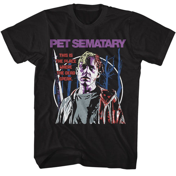 PET SEMATARY THIS IS THE PLACE S T-Shirt in Black
