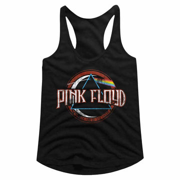 PINK FLOYD LADIES SLIMFIT RACERBACK S T-Shirt in Black