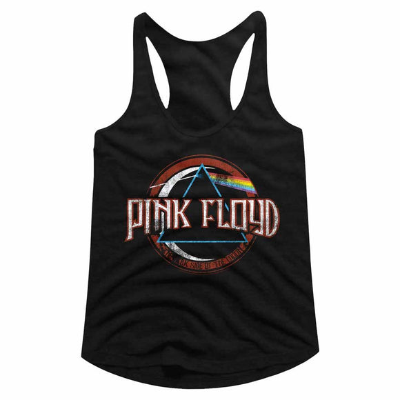PINK FLOYD LADIES SLIMFIT RACERBACK S T-Shirt in Black