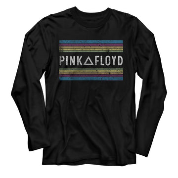 PINK FLOYD RAINBOWS L/S S T-Shirt in Black