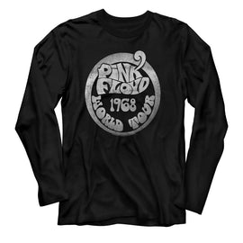 PINK FLOYD 1968 WORLD TOUR L/S S T-Shirt in Black