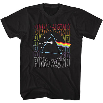 PINK FLOYD WAVY PRISM S T-Shirt in Black